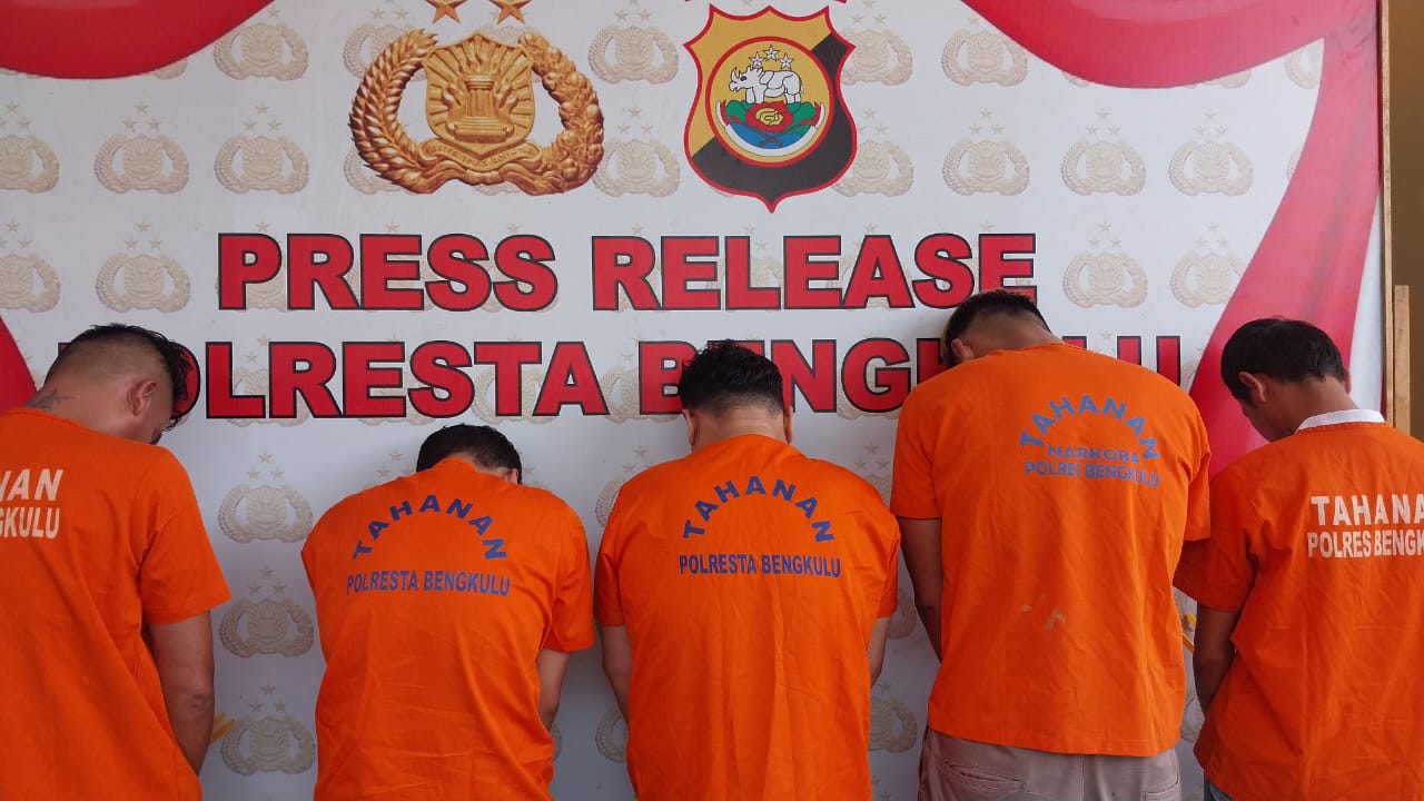 GM dan 4 Karyawan Cafe di Bengkulu Ditangkap Polisi