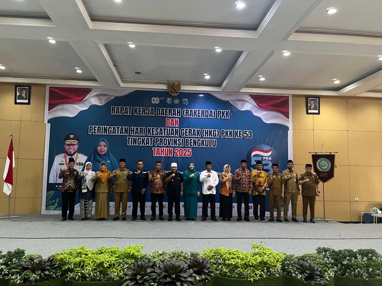 Rakerda PKK Bengkulu dan Peringatan HKG ke- 53, Wujudkan Asta Cita Menuju Indonesia Emas 