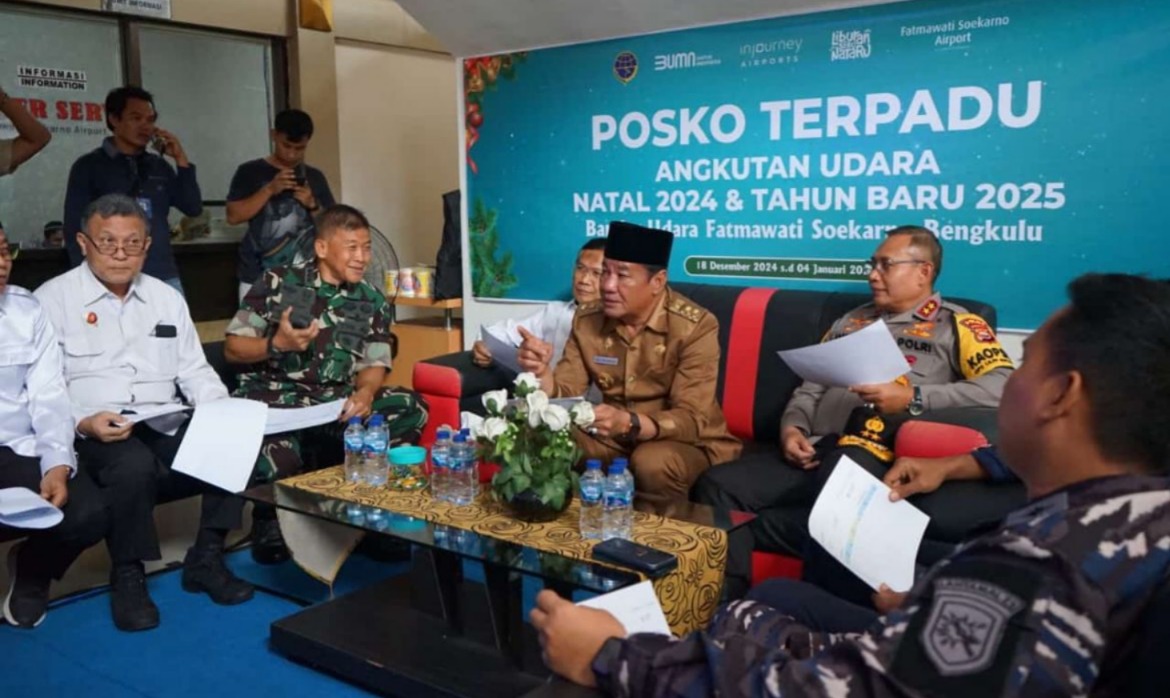 Plt Gubernur, Kapolda, Kajati dan Forkopimda Bengkulu Pantau Lokasi Ini untuk Pengamanan Nataru 2024/2025