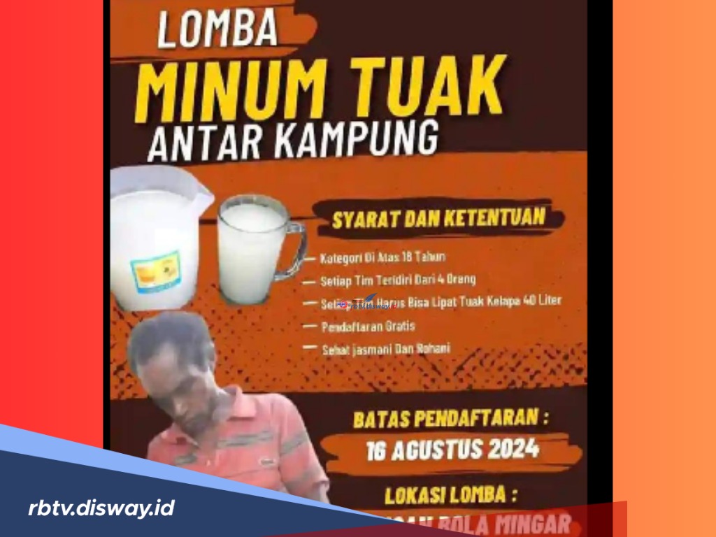 Fakta Pamflet ‘Lomba Minum Tuak Antar Kampung’ Jelang Perayaan HUT RI ke-7 yang Bikin Geger media Sosial