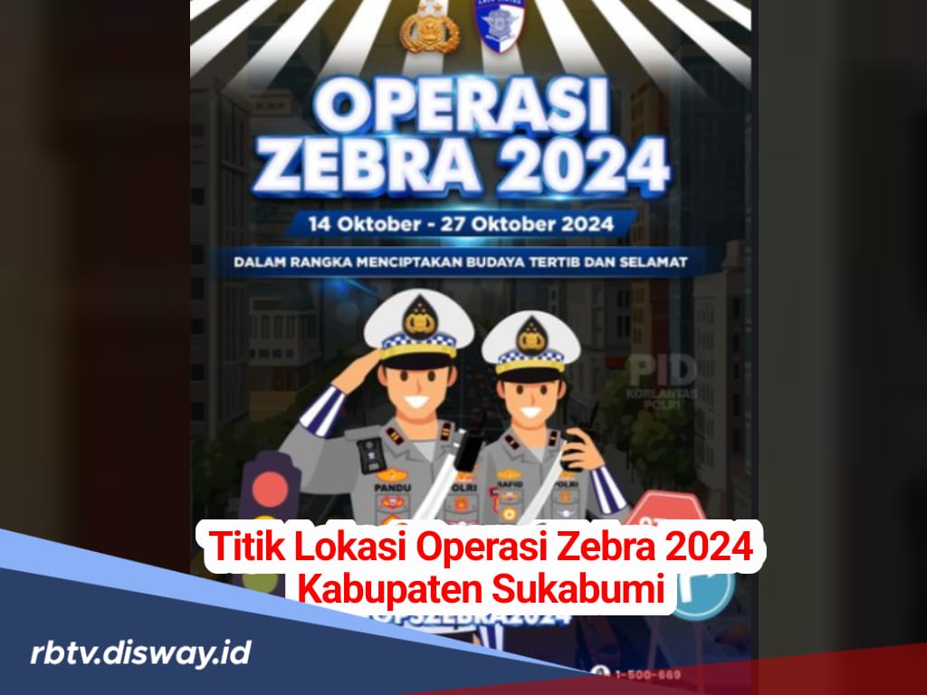 Polres Sukabumi Gelar Operasi Zebra Lodaya 2024, Ini Prediksi Titik Lokasi Pelaksanaan Razia