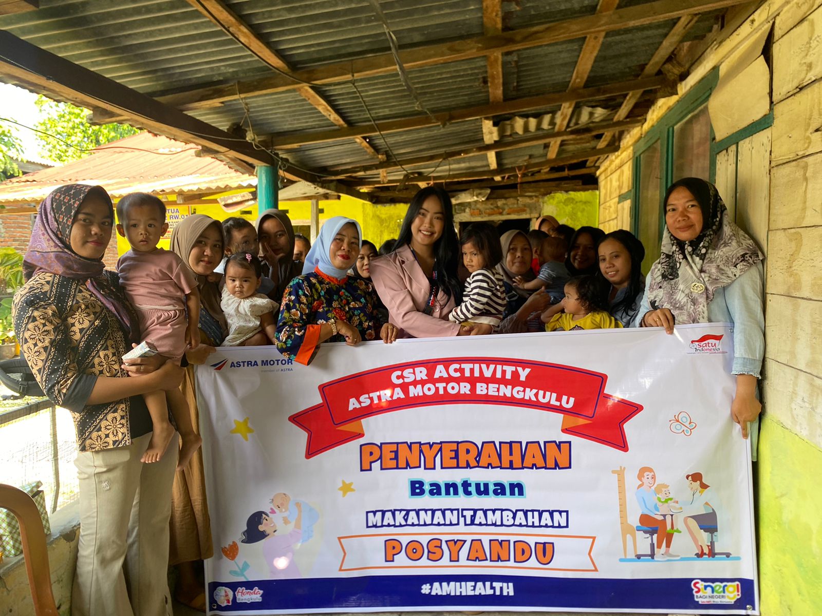 Penuhi Gizi Seimbang Anak Indonesia, Astra Motor Bengkulu Salurkan Bantuan di Posyandu