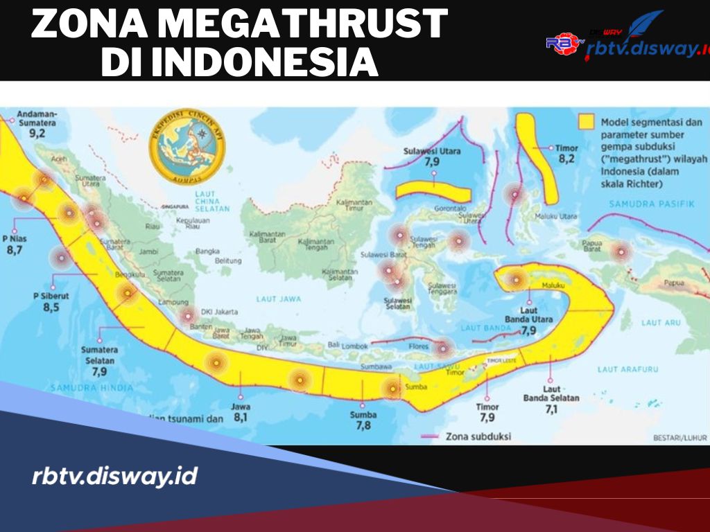 Waspada! Ini Zona Megathrust di Indonesia, Berpotensi Timbulkan Bencana Besar