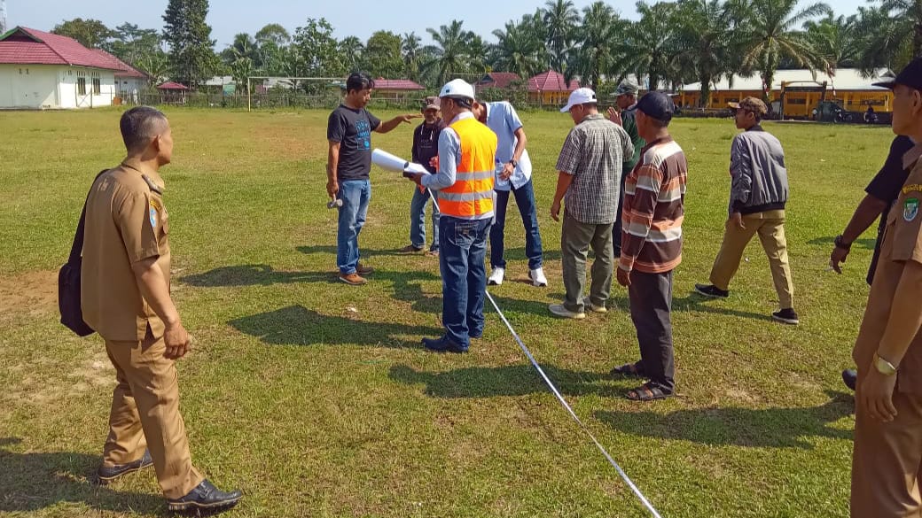 Warga Desa Bukit Peninjauan II Segera Miliki Stadion Mini 