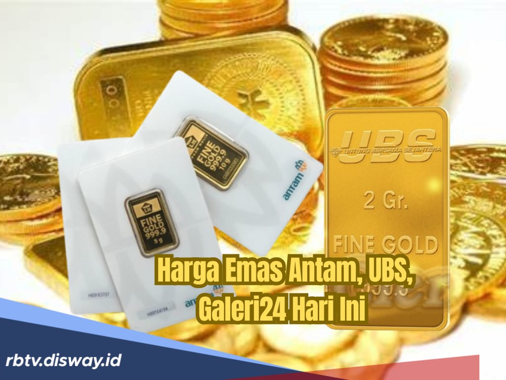 Harga Logam Mulia Pegadaian Antam,UBS,Galeri 24, Sabtu 3 Mei 2025, Rata-rata Alami Penurunan
