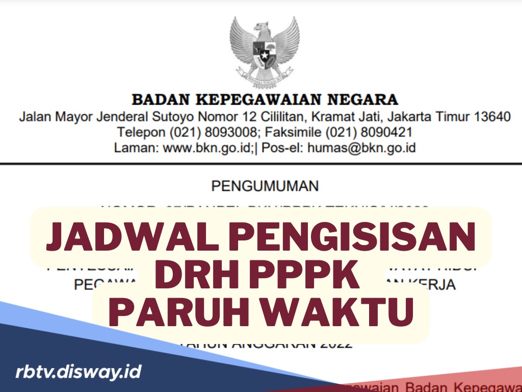 Pengisian DRH PPPK untuk Peserta R2, R3, R4 dan R5 Dimulai Kapan? Cek Jadwalnya di Sini