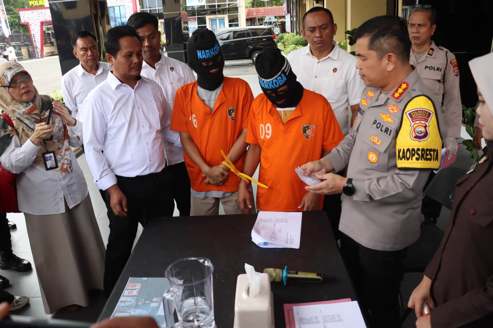 Polresta Bengkulu Musnahkan Barbuk Sabu Milik 4 Tersangka, Kapolresta Ajak Masyarakat Perangi Narkoba
