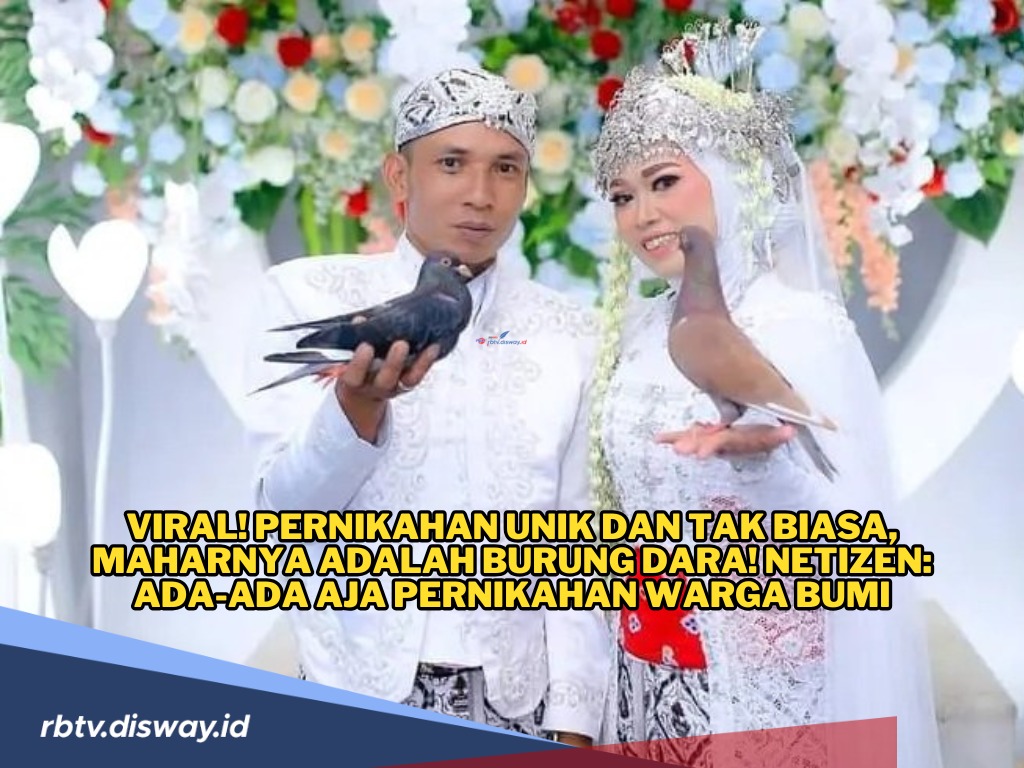 Pernikahan Unik dan Tak Biasa, Pengantin Ini Pilih Burung Dara Maharnya! 