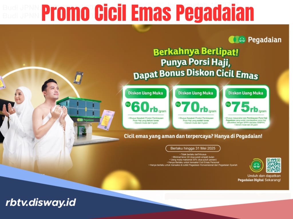 Mantap! Ini Kode Promo Cicil Emas di Pegadaian agar Dapat Diskon Uang Muka Jutaan Rupiah, Tertarik?