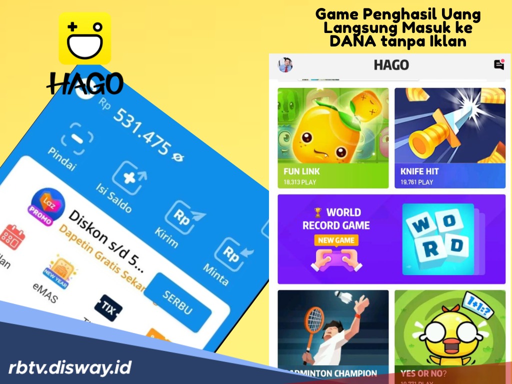 Daftar 4 Game Penghasil Uang Langsung Masuk ke DANA tanpa Gangguan Iklan