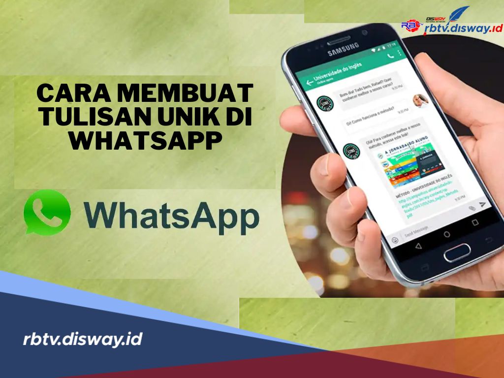 Tanpa Aplikasi, Ini 7 Cara Membuat Tulisan Unik di Whatsapp, Dijamin Chattingan Lebih Asyik