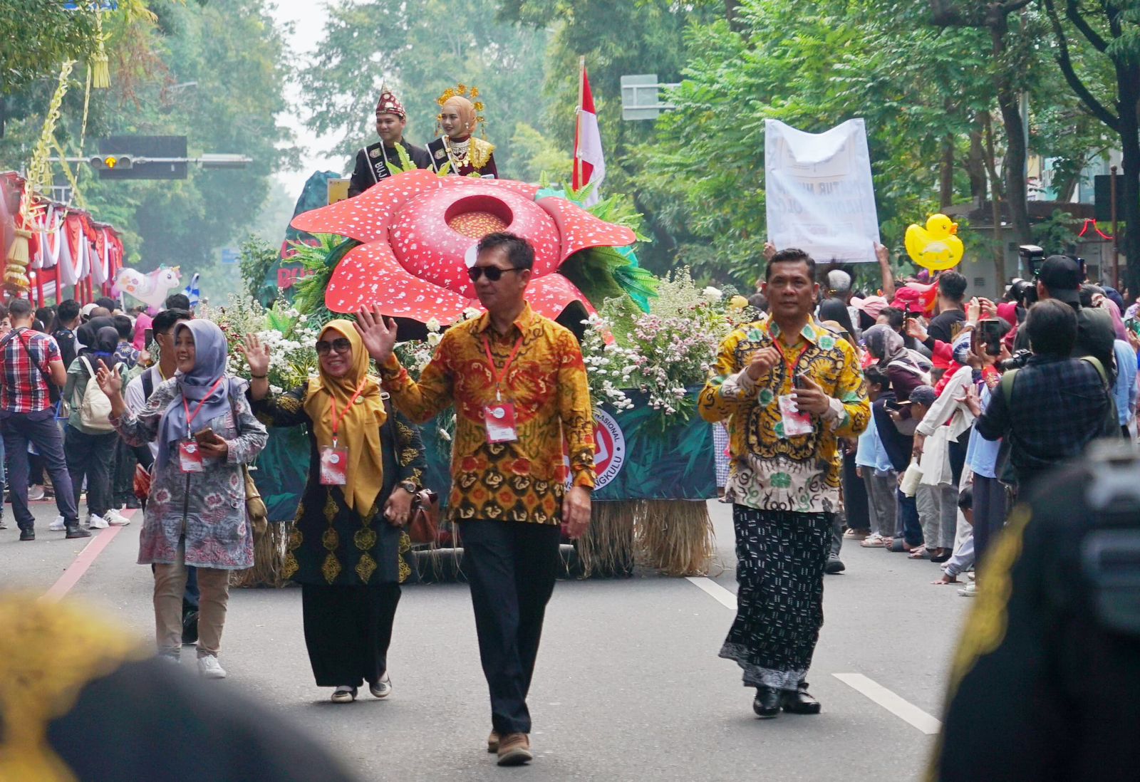 Hut ke-44 Dekranas di Solo, Bengkulu Kenalkan Bunga Rafflesia dan Gunung Bungkuk 