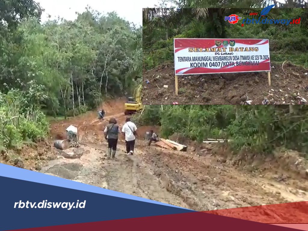 TMMD ke-123 Kodim 0407, Buka Jalan Baru untuk Permudah Akses Petani di Bengkulu Tengah
