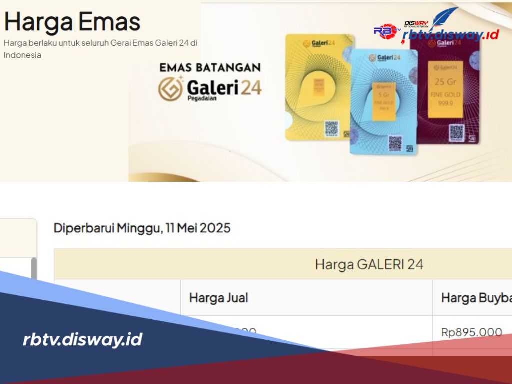 Harga Emas Galeri 24 Hari Ini Stagnan, Cek Rinciannya 