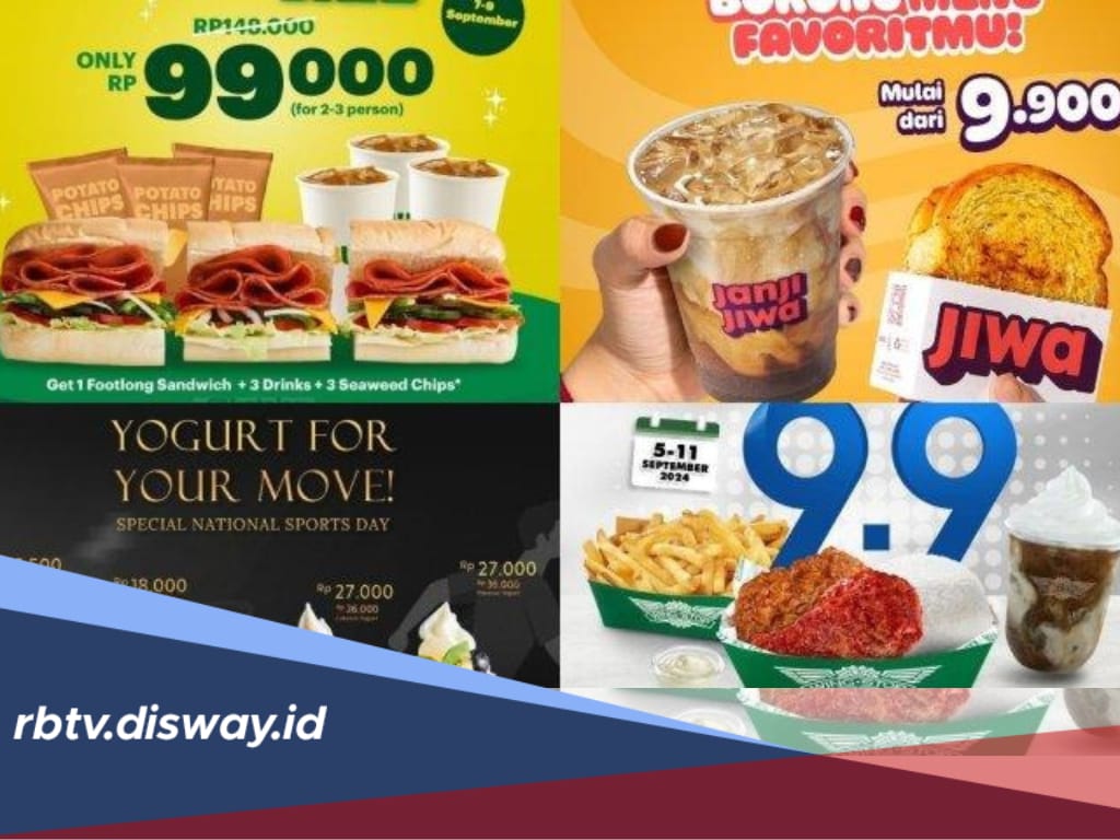 Buruan Serbu! Ada Promo 9.9 Makanan dan Minuman 2024, Nikmati Diskon Sampai 50 Persen