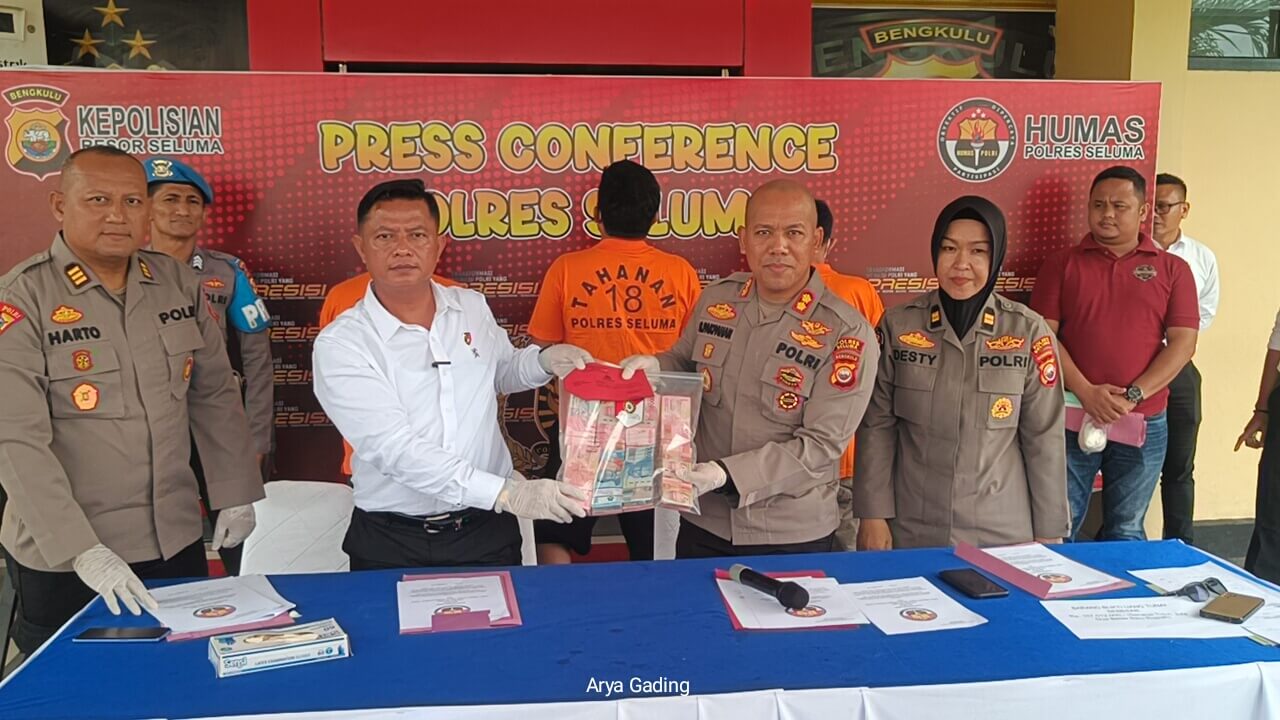 Polres Seluma Rilis Kasus Dugaan Korupsi Dana Desa Dusun Tengah, Kapolres Beberkan Modusnya 