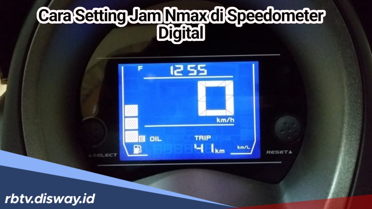 Tak Perlu ke Dealer, Begini Cara Setting Jam Motor Nmax di Speedometer Digital