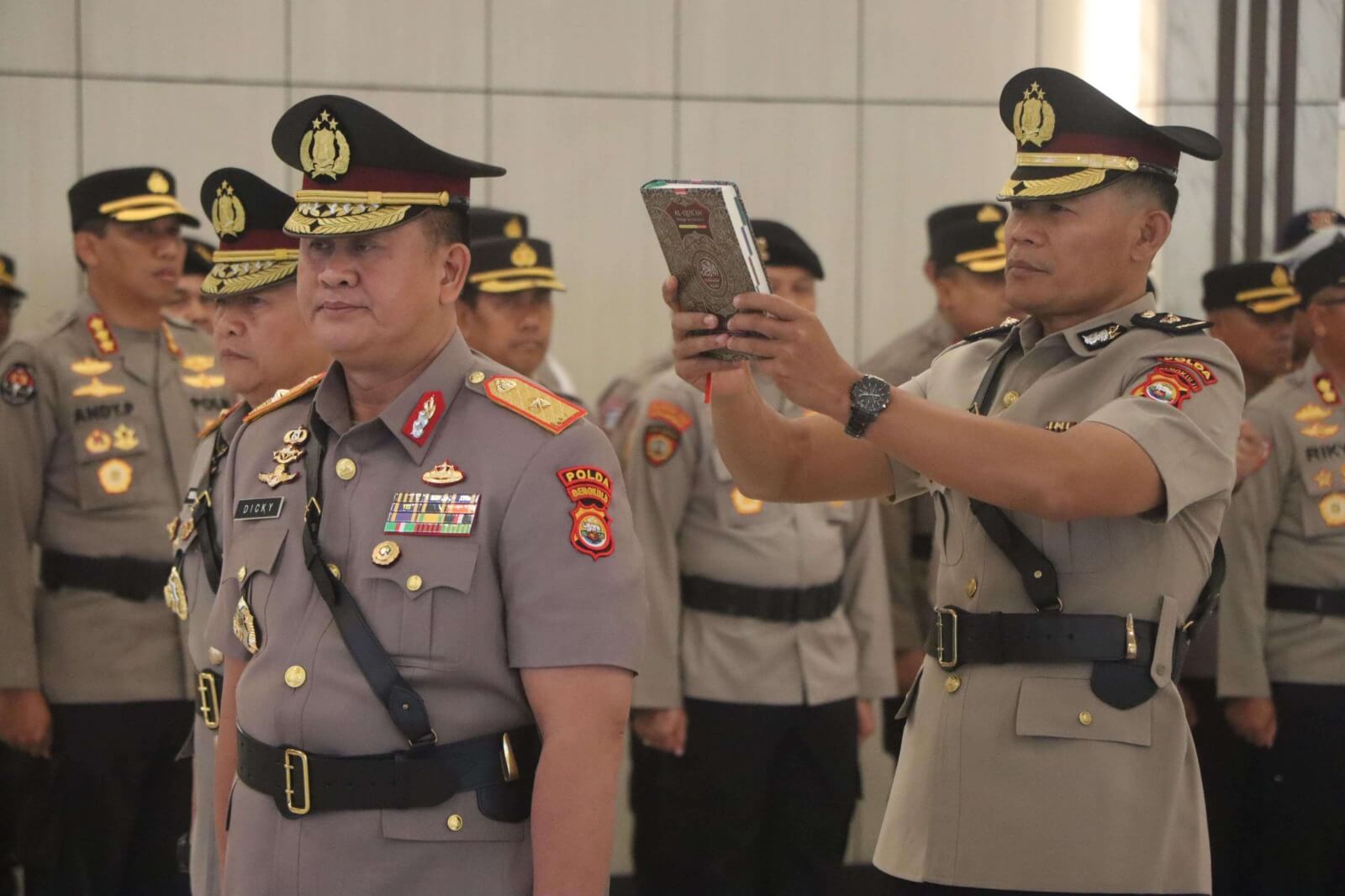 Sertijab Wakapolda Bengkulu dan Beberapa PJU, Kapolda: Pejabat Baru Semangat Baru