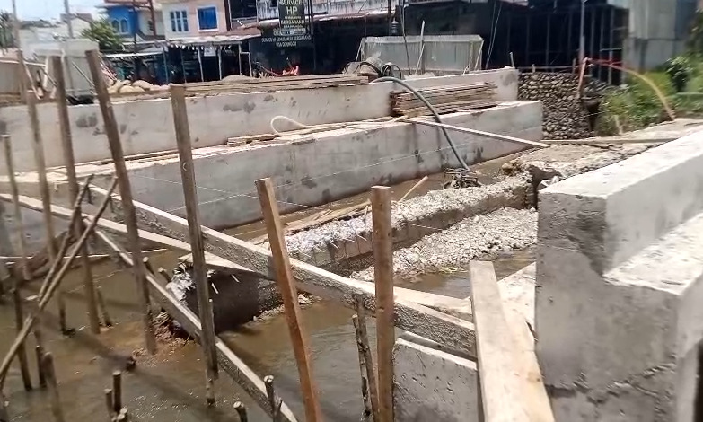 Segera Rampung, Pembangunan Jembatan di Jalan Merapi Masuki Tahap Akhir 