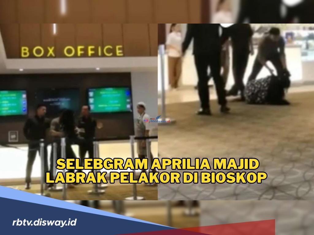 Setahun Hilang Tanpa Kabar, Selebgram Aprilia Majid Labrak Diduga Wanita Perebut Suaminya di Bioskop 