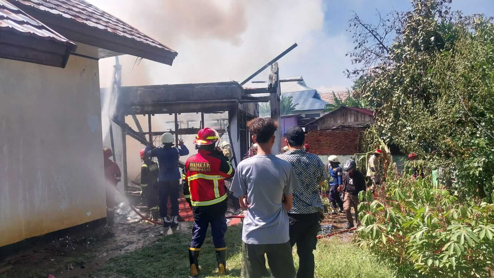 Gudang Balpekes Provinsi Bengkulu Terbakar