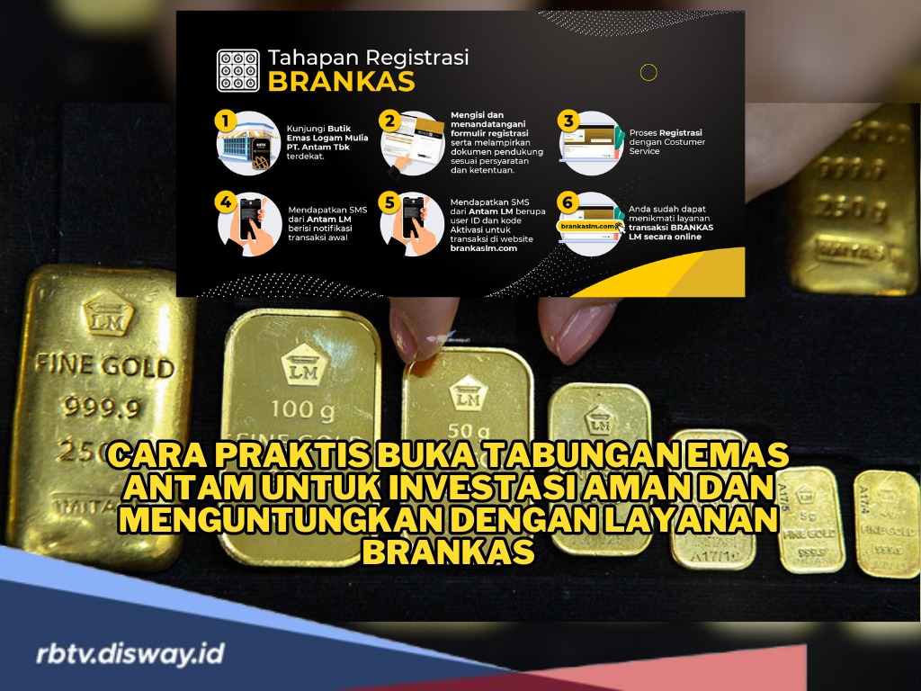 Cara Buka Tabungan Emas Antam untuk Investasi, Aman dan Menguntungkan