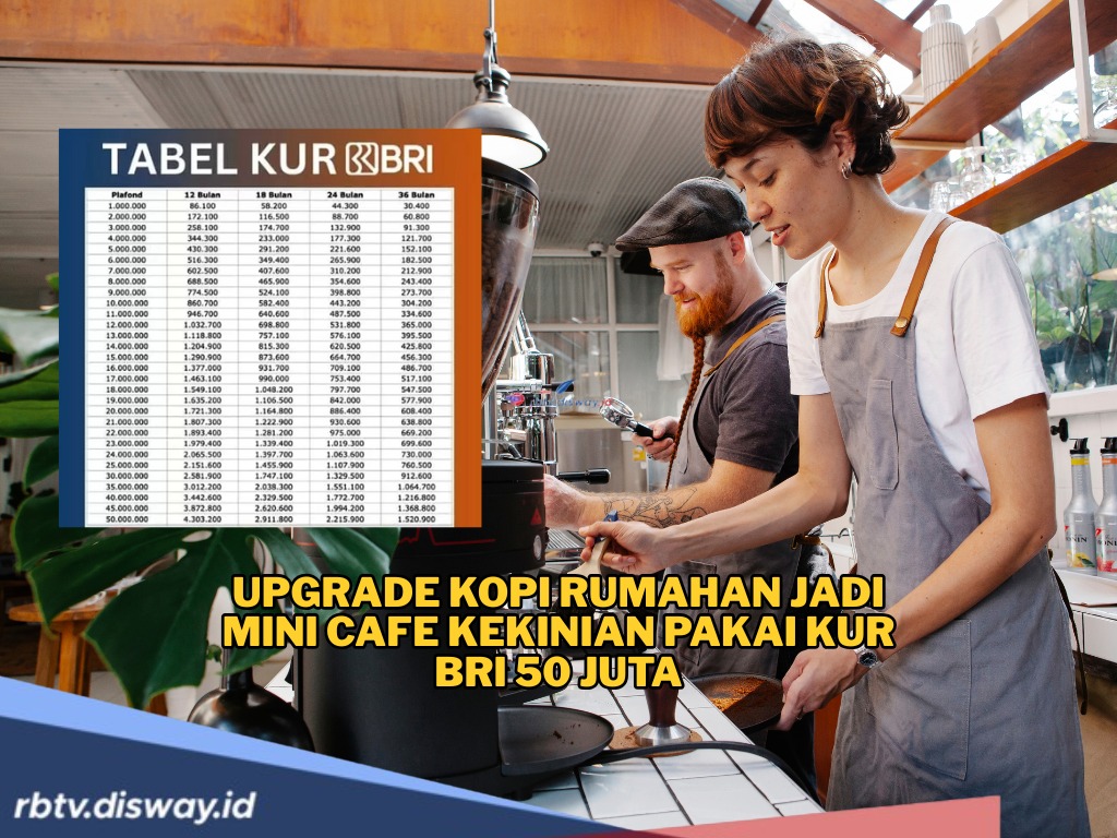 Upgrade Kopi Rumahan Jadi Mini Cafe Kekinian Pakai KUR BRI Rp50 Juta, Ini Simulasi Angsuran Terbaru 2025