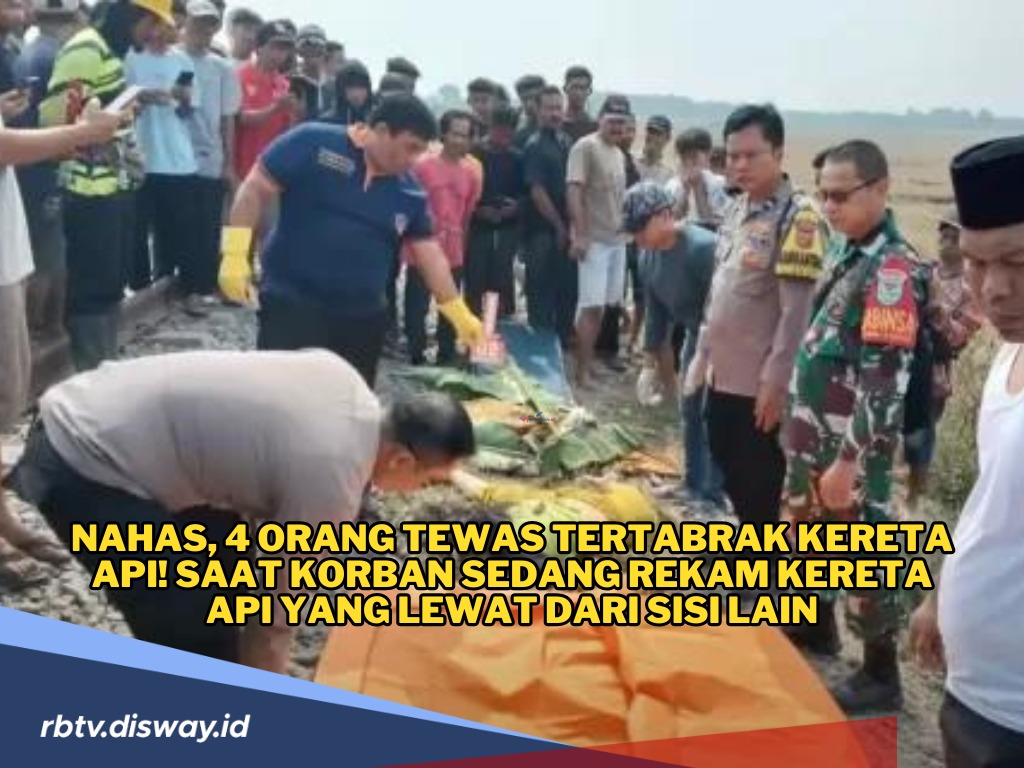 Nahas, 4 Orang Tewas Tertabrak Kereta Api! Korbannya Satu Keluarga Terdiri Kakek, Ibu dan 2 Anak