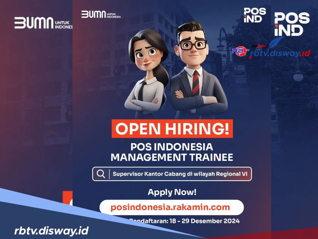 Open Rekrutmen Pos Indonesia Management Trainee 2024, Ini Syarat dan Link Pendaftarannya