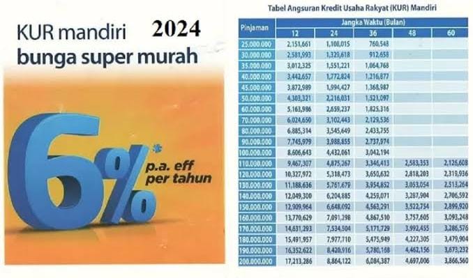 KUR Mandiri 2024 Dibuka Simak Syarat Pengajuan Dan Simulasi Cicilan   50c913a5ce3248bd617f6ff0fcfd3669 