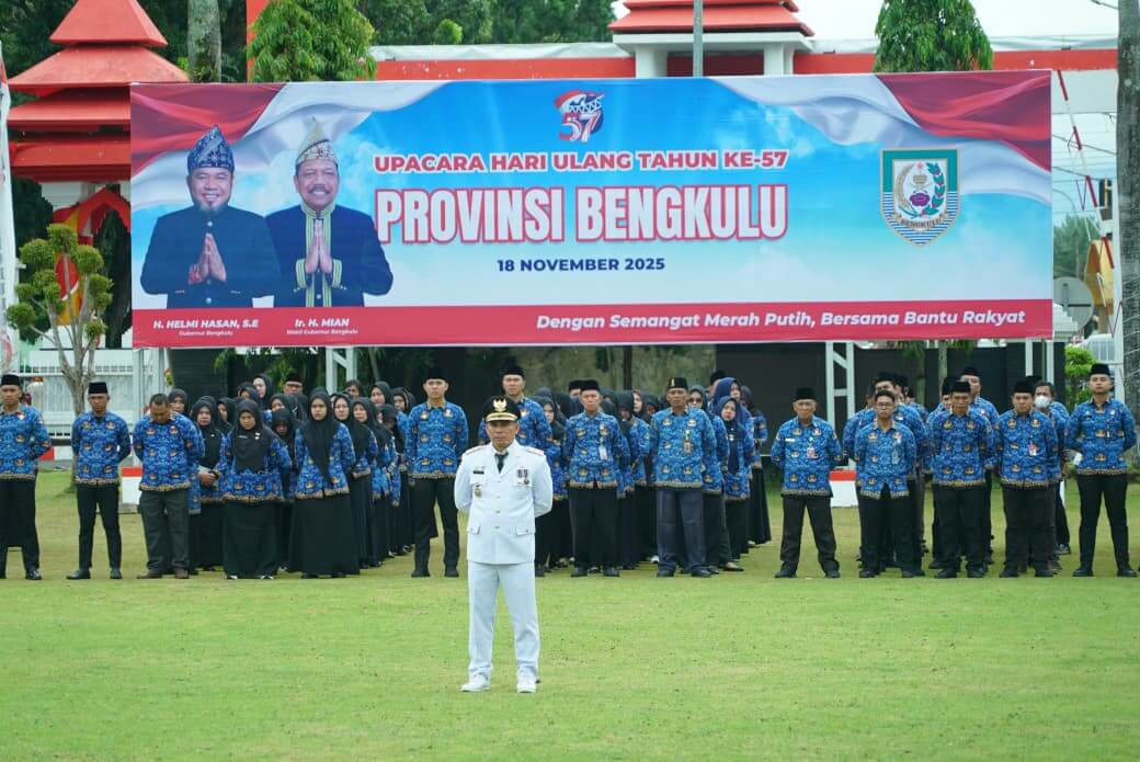 HUT ke-57 Bengkulu Jadi Momentum Perkuat Semangat Merah Putih dan Akselerasi Pembangunan