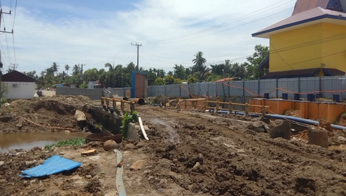 Pekerja Proyek Kolam Retensi di Kota Bengkulu Mogok Kerja, Diduga Karena Ini