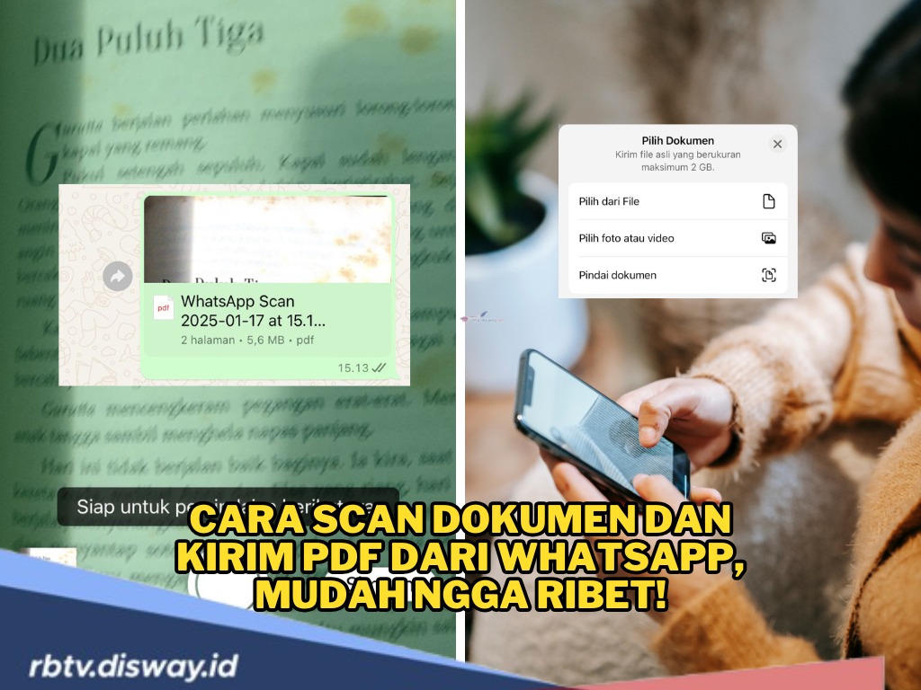 Tanpa Aplikasi, Begini Cara Scan Dokumen dan Kirim PDF dari WhatsApp, Mudah dan Praktis