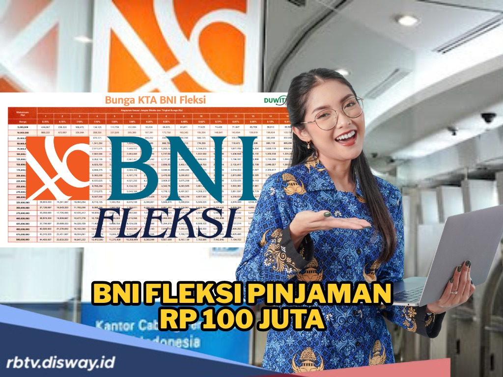 Tanpa Jaminan, Bisa Pinjam Rp100 Juta di BNI Fleksi! Dana Cepat Cair dan Bebas Dipakai untuk Apa saja