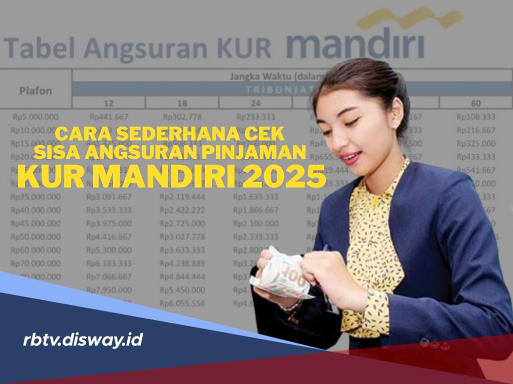 Cara Cek Sisa Angsuran KUR Mandiri 2025, Periksa juga Tabel Angsuran Rp 80 Juta