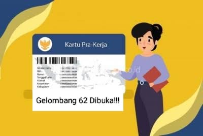 Manfaat Kartu Prakerja Gelombang 62, Biaya Pelatihan Rp 3,5 Juta dan Insentif Rp 600.000