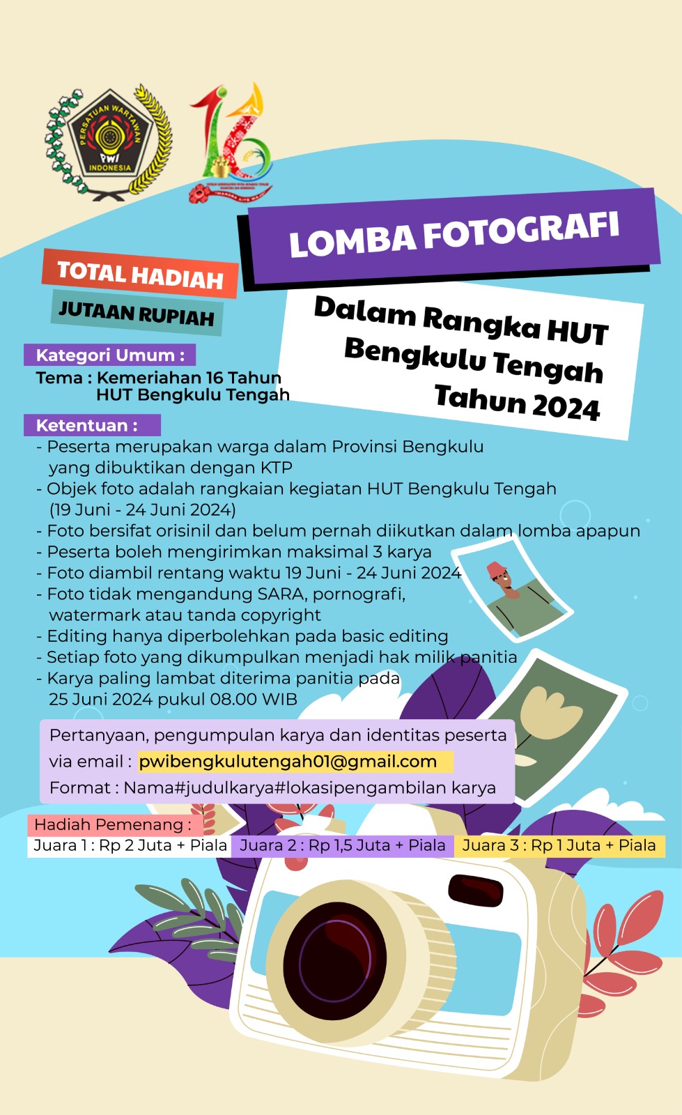 Lomba Fotografi PWI Meriahkan HUT Ke XVI Kabupaten Bengkulu Tengah
