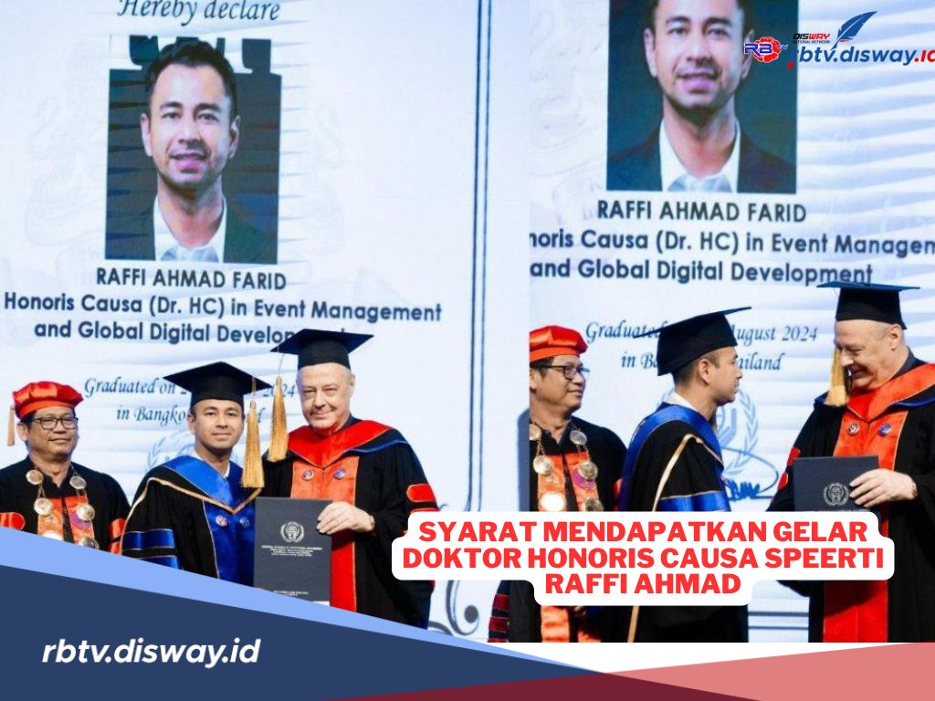 Ini Syarat Mendapatkan Gelar Doktor Honoris Causa Seperti yang Diterima Raffi Ahmad