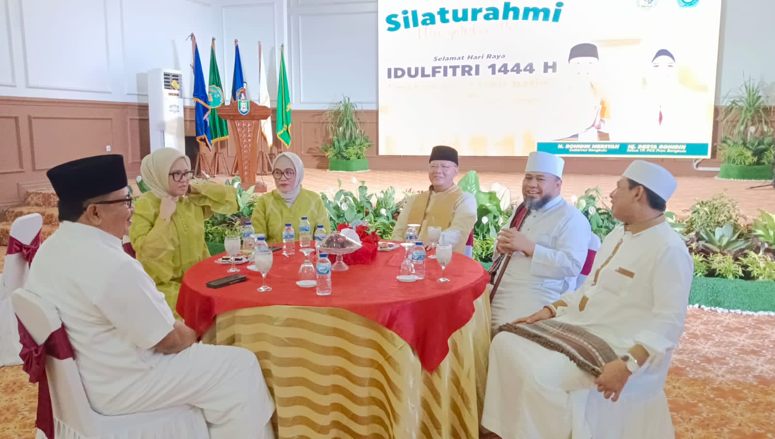 Gubernur Rohidin dan Walikota Helmi Berangkulan, Silaturahmi Idul Fitri 1444 H yang Luar Biasa