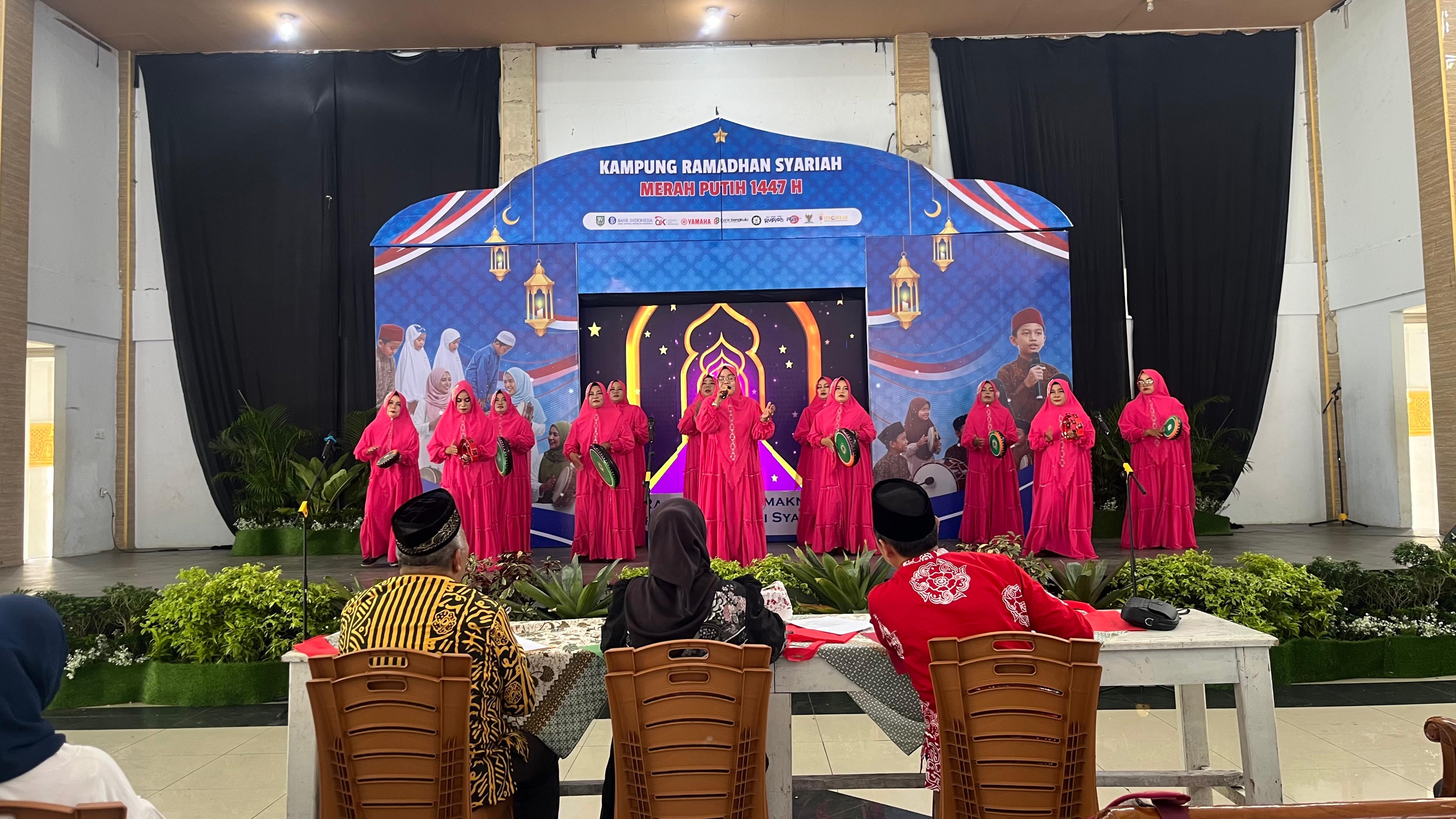Lomba Rebana Kampung Ramadhan Syariah Merah Putih, 4 Grup Tampil Perdana