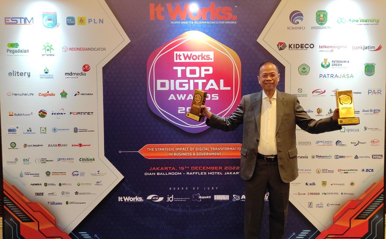 Ahmad Irfan Sukses bawa Bank Bengkulu Raih Penghargaan TOP DIGITAL AWARDS 2022