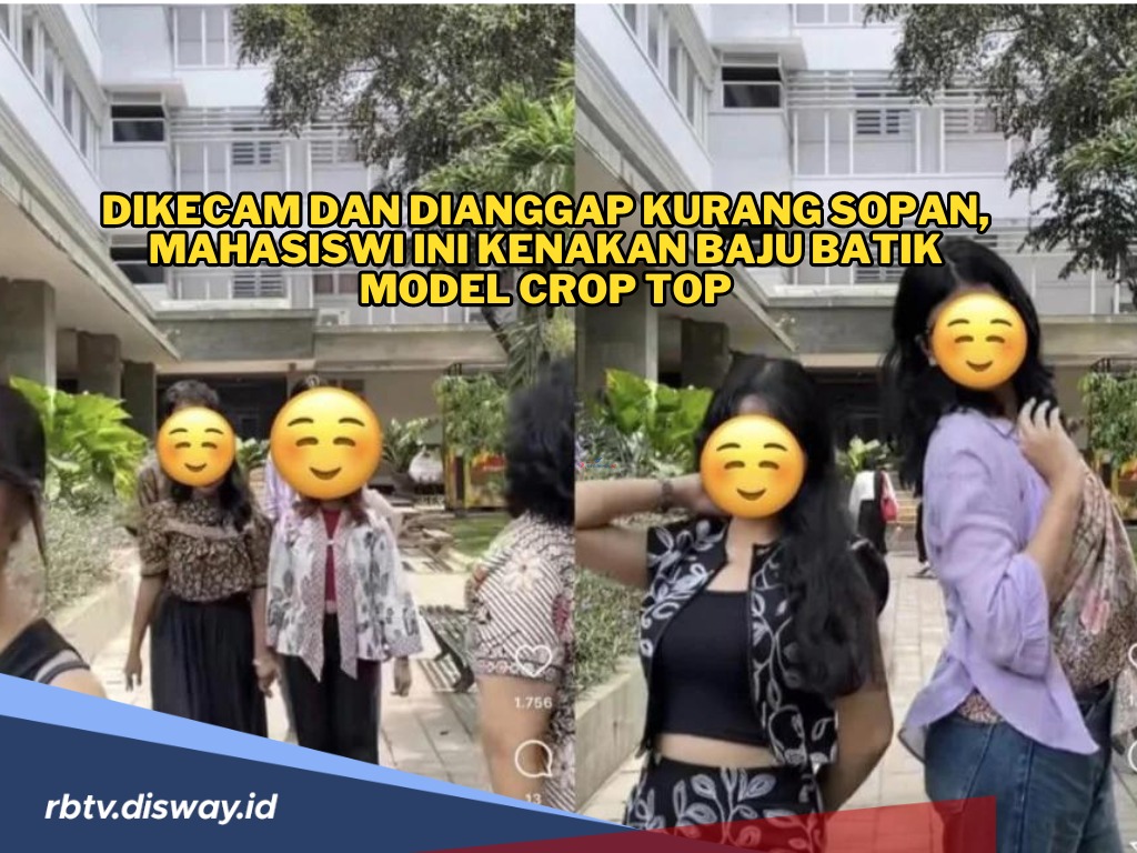 Fashion Stylist Tuai Kecaman, Mahasiswi Ini Pakai Baju Batik Model Crop Top saat Peringatan Hari Batik 