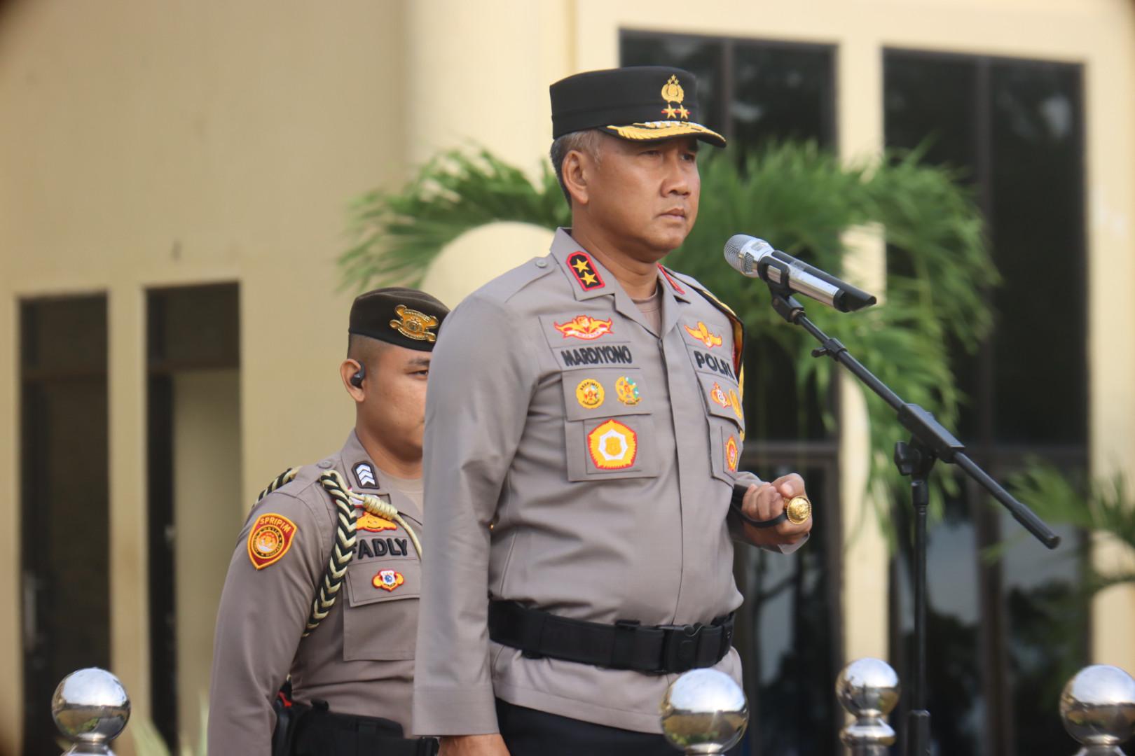 Kapolda Bengkulu Pimpin Apel Gelar Pasukan Operasi Patuh Nala 2025
