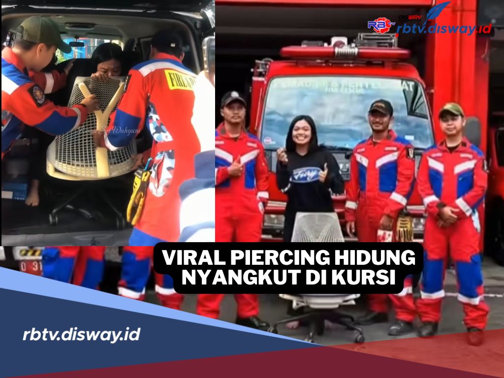 Heboh Piercing Hidung Tersangkut di Kursi, Petugas Damkar Jadi Pahlawan 