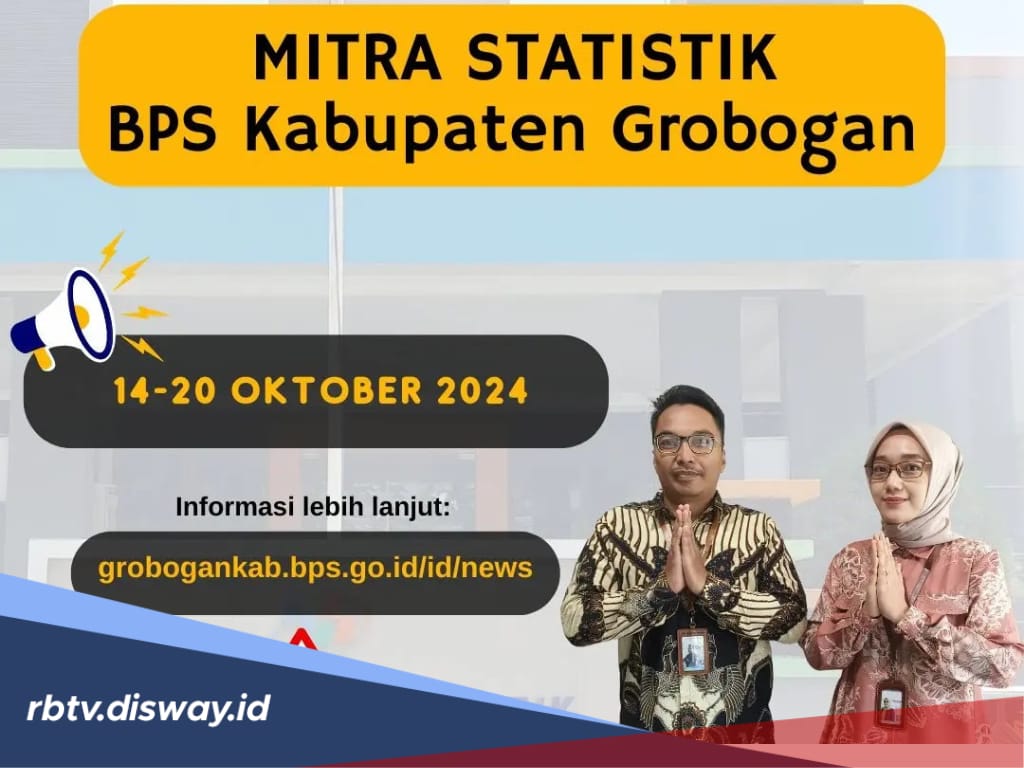 Jadwal Rekrutmen Calon Mitra Statistik 2025 Grobogan, Peluang Kerja Bagi Warga Grobogan 