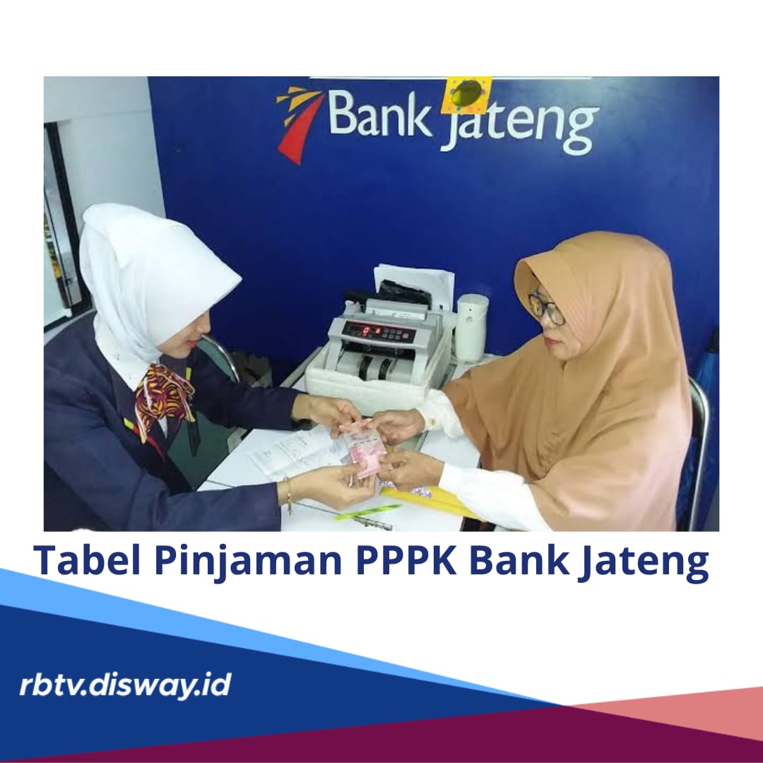 Tabel Pinjaman PPPK Bank Jateng, Plafon Rp 100 Juta Tenor Angsuran Mulai 12-60 Bulan