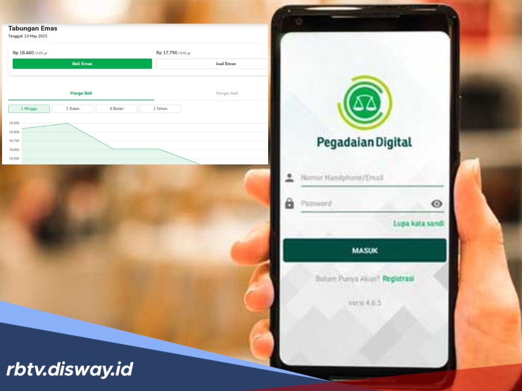 Update Harga Emas Digital Pegadaian Hari Ini, Cuma Modal Puluhan Ribu