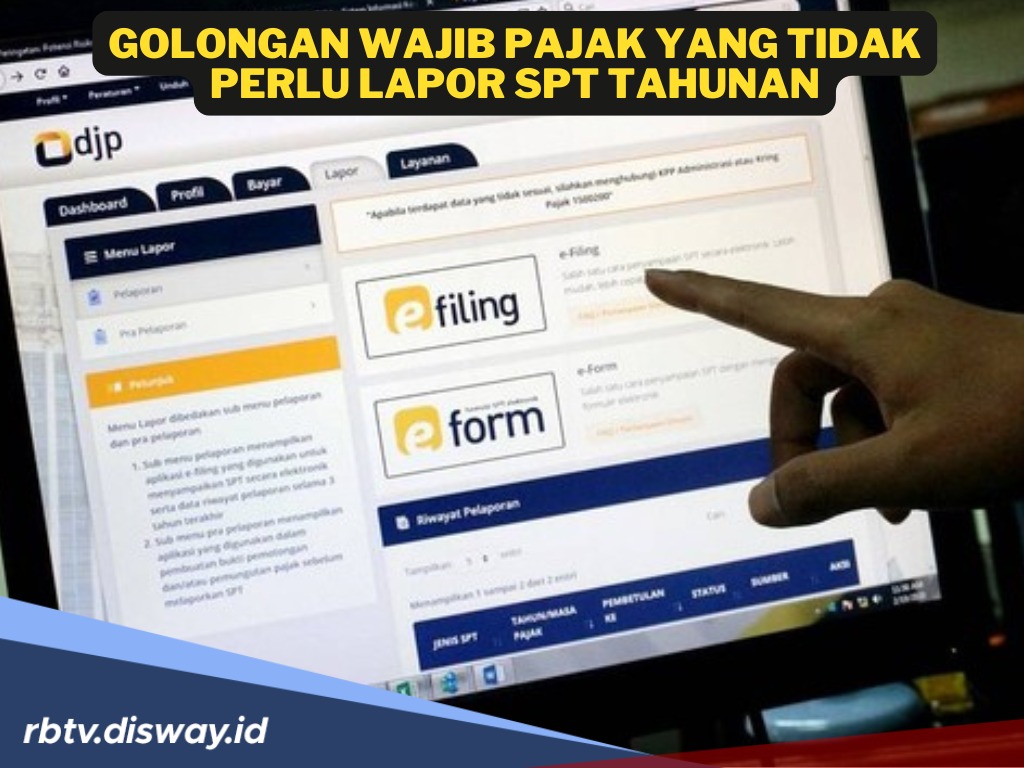 3 Golongan Wajib Pajak yang Tidak Perlu Lapor SPT Tahunan, Kamu Termasuk?