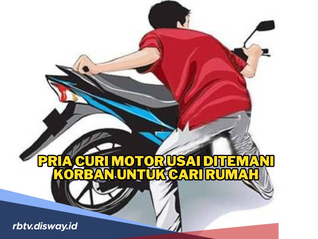 Pria Ini Kena Tipu Modus Minta Tolong Temani Beli Rumah, Motor Korban Dicuri 