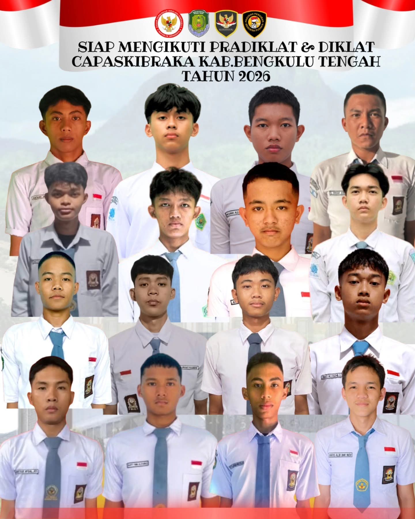 Ini Daftar Nama 32 Calon Paskibraka Bengkulu Tengah Tahun 2026